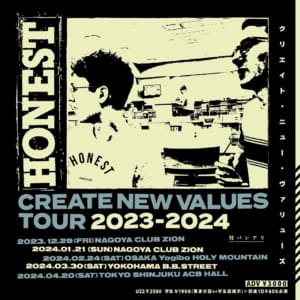 HONEST pre.「Create New Values Tour 2023-2024」開催決定！